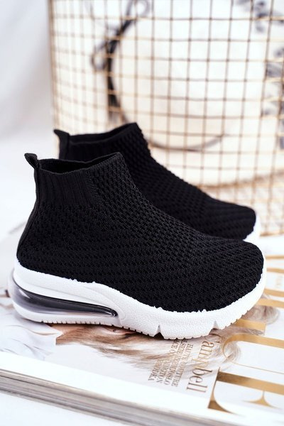 Chaussures de Sport Enfant Hautes Noir Tobi