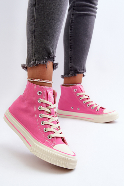 Damen High-Top-Sneakers Big Star NN274282 Rosa