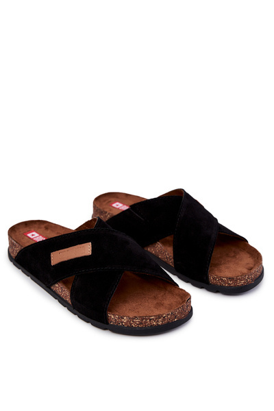 Pantoufles confortables pour hommes Big Star JJ176005 noir