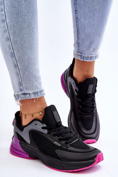 Chaussures de sport confortables avec système de mousse à mémoire de forme Big Star LL274335 noir