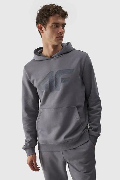 Sweat-shirt à capuche pour hommes 4FWMM00TSWSM1464-25S Gris