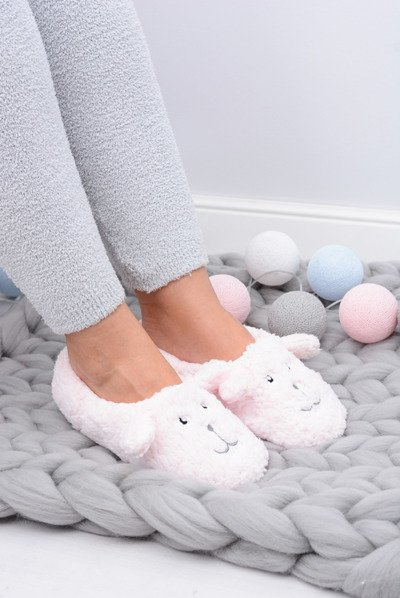 SOXO Damen Hausschuhe Doggies Rosa