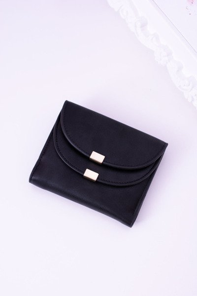 Petit porte-monnaie noir pour femme