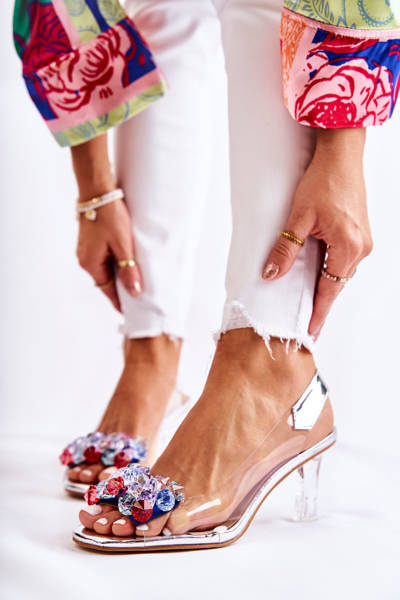 Elegante Pumps mit silberner Amalia-Verzierung