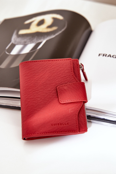Portefeuille Femme Eko Cuir Rouge Jezorea
