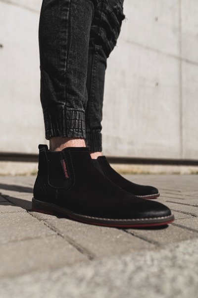 Vyriški aulinukai Suvarstomi batai Cross Jeans Juodi EE1R4066C