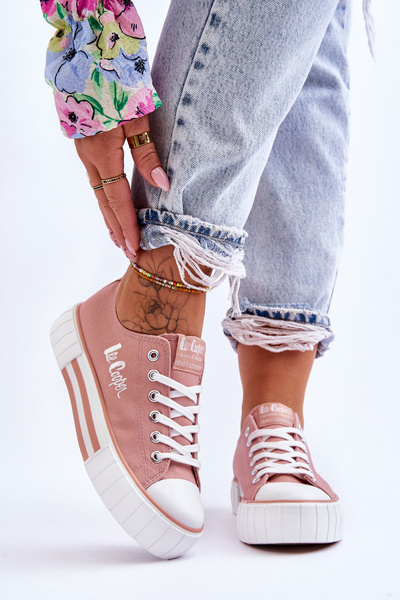 Baskets pour femmes sur la plateforme Lee Cooper LCW-23-31-1804L Rose