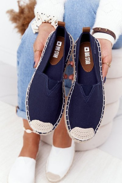Gewebte Espadrilles Big Star HH274500 Dunkelblau