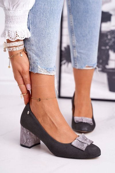 Escarpins Femme Maciejka Daim Graphite 3356A-43/00-1