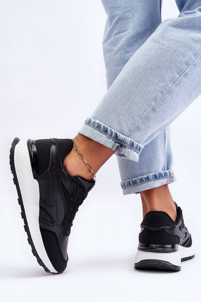 Pantofi sport femei alb-negru Henley