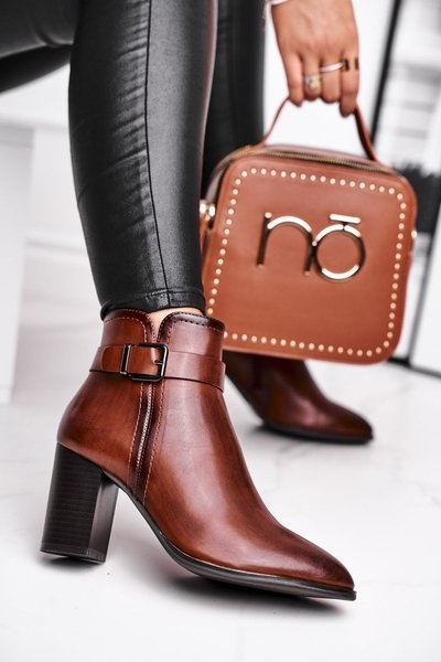 Moteriški aukštakulniai batai Sergio Leone Brown BT509