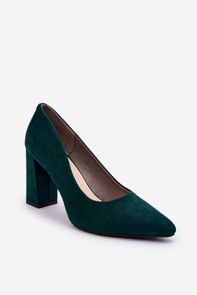 Damen Wildleder Stiletto Pumps Sergio Leone PB216 Grün