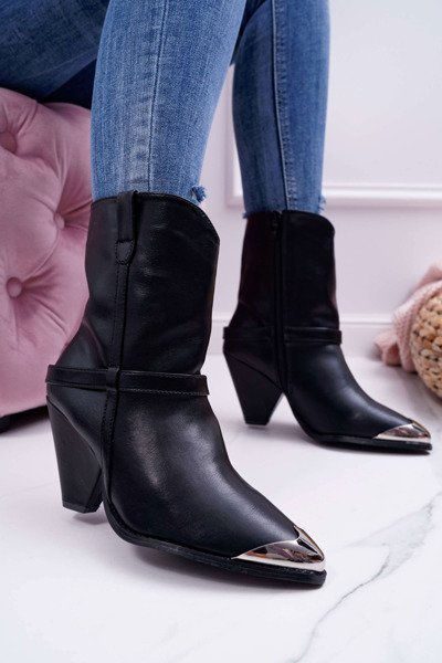 Bottes à talons aiguilles pour femmes noires Make Feel
