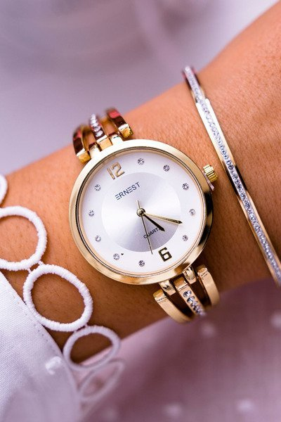 Montre Femme Ernest Zircone Or Alendi