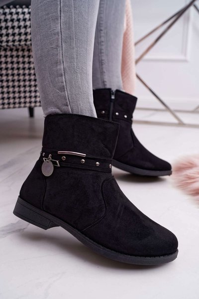Bottes À Talons Plats Chauffantes Pour Femmes Noir Verte