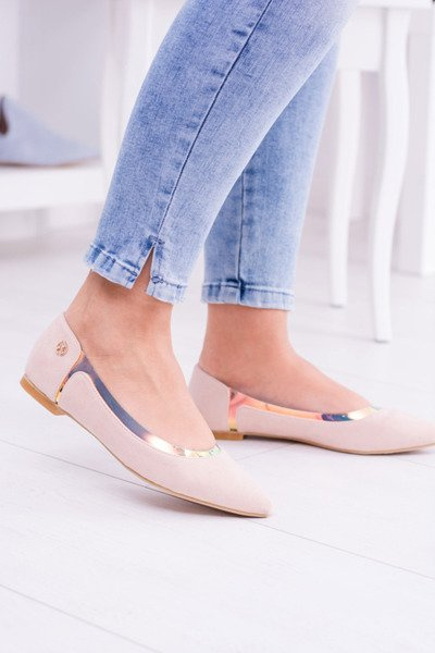 Ballerines pointues roses holographiques transparentes Lu Boo Lison