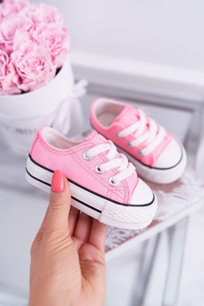Baskets Misty roses pailletées pour enfants