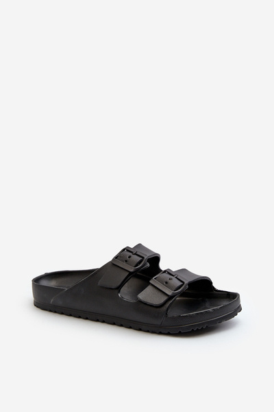 Sandales Légères En Mousse Avec Boucles Pour Homme Noir Avatara