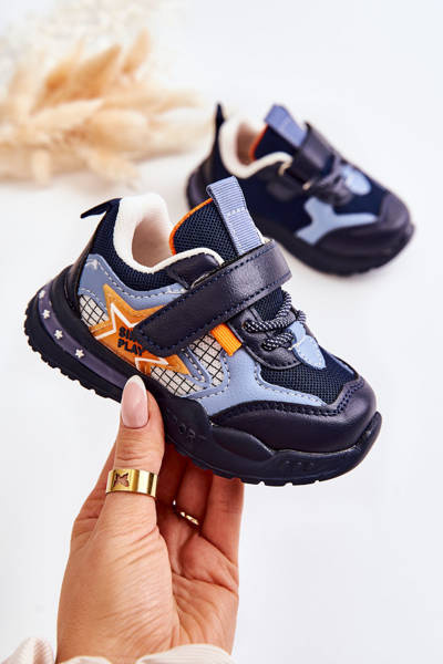 Pantofi sport ușori pentru copii Mobby albastru bleumarin