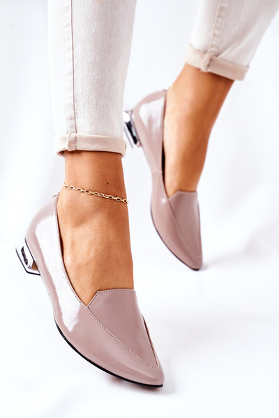 Loafers pe argint Laura Messi 2013 Cappuccino