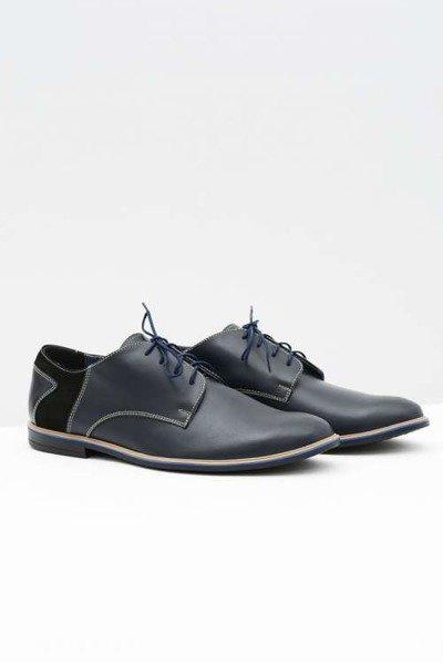 Herren Bednarek Elegantes Leder Biagio Blau