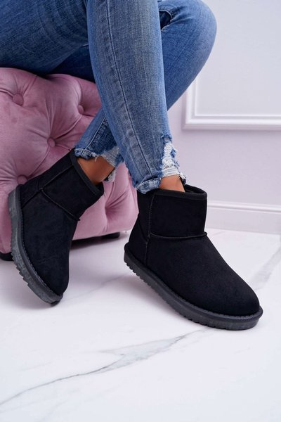 Bottes de neige chaudes Borneo noires pour femmes