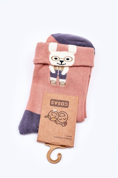 Chaussettes Enfant En Coton Avec Un Lapin COSAS Orange