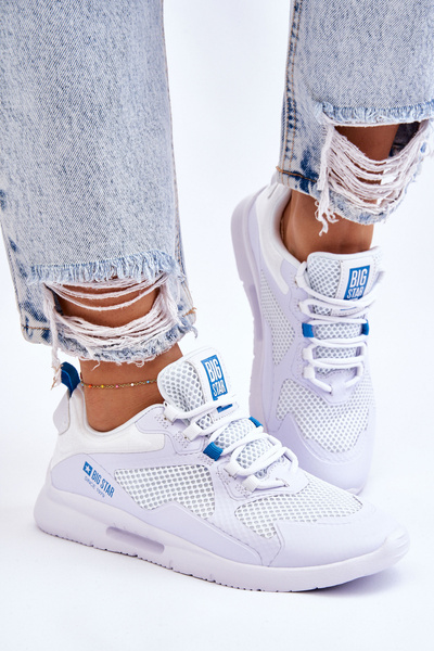 Chaussures de sport pour femmes, baskets Big Star LL274373 blanc