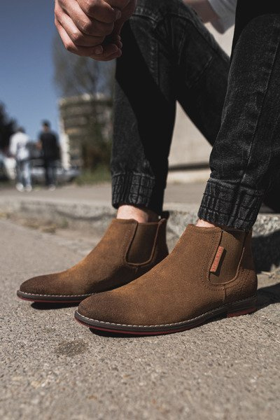 Blugi de blugi pentru bărbați Camel High Boots Camel EE1R4068C