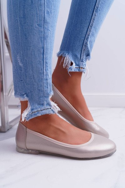 Sergio Leone Ballerines Femme Or Plex