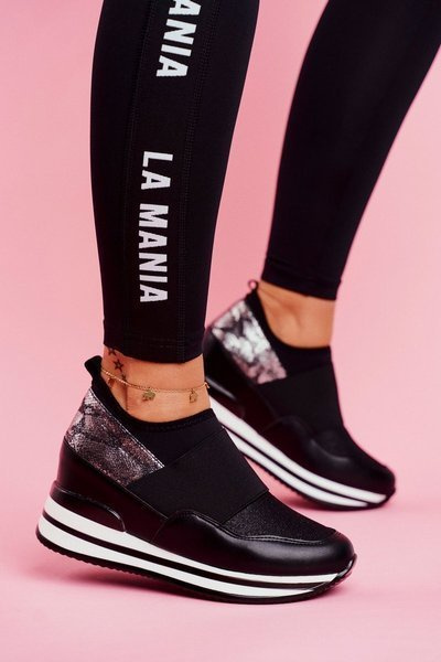 Chaussures de sport pour femmes, baskets noires Cold Play