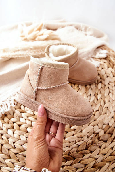 Kinder Warm-up Schneestiefel Beige Goobies