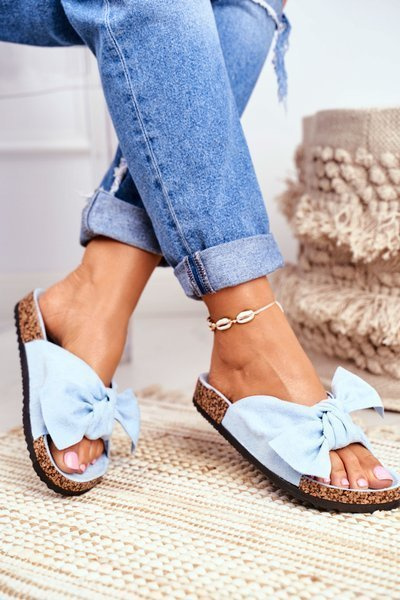 Wendy Blue Cork Căptușeală Flip Flops