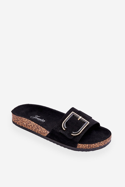 Wildleder Plateauschuhe für Damen Schwarz Festil