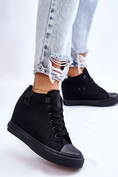 Hidden Wedge High Sneakers Big Star LL274034 Juodi