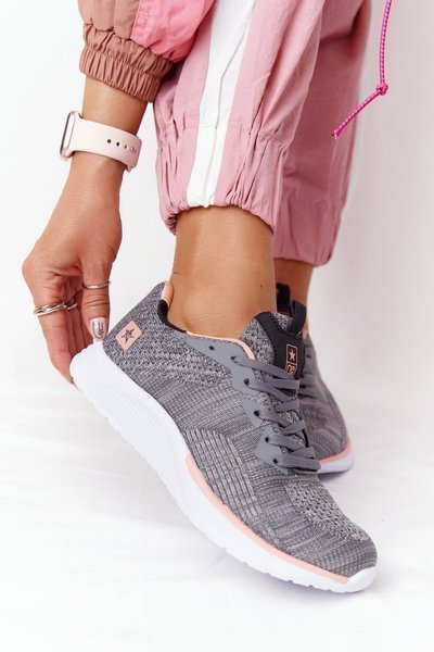 Chaussures de Sport Femme Confort Mousse Gris Longue Distance