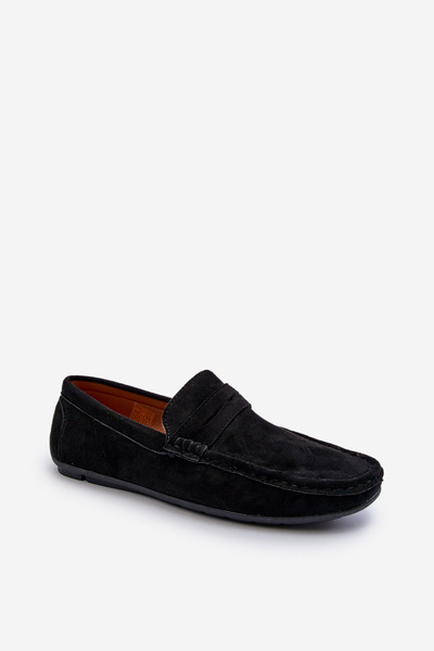 Mocassins Homme En Daim Eco Noir Nedlin
