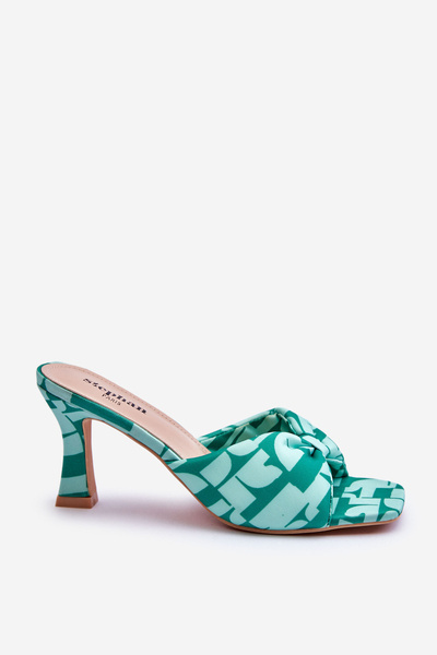Modische High Heels mit Print Grün Floria