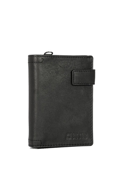 Herrenbrieftasche aus echtem Leder Big Star KK675003 Schwarz