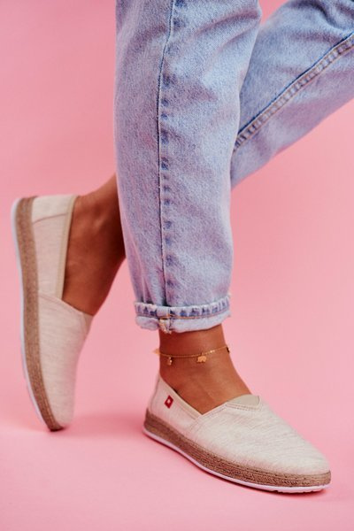 Big Star Damen Espadrilles zum Hineinschlüpfen Beige FF276026