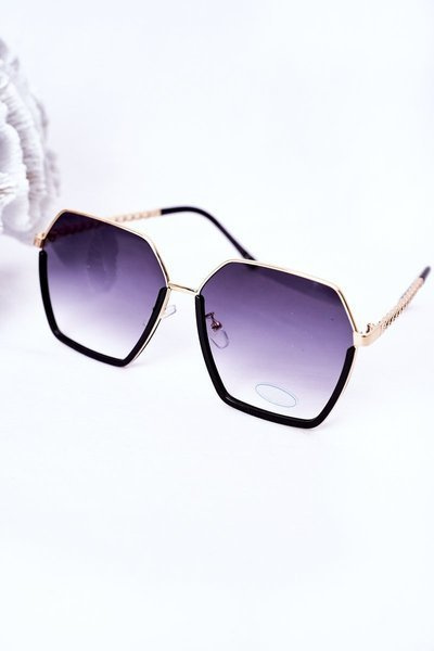 Geometrische Sonnenbrille Black Ombre