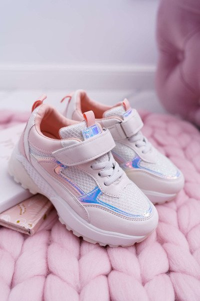 Gyermek sportcipő Ifjúsági tépőzáras Pink Ariel