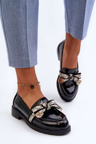 Mocassins Femme Laqués Mocassins S.Barski HY330A Noir