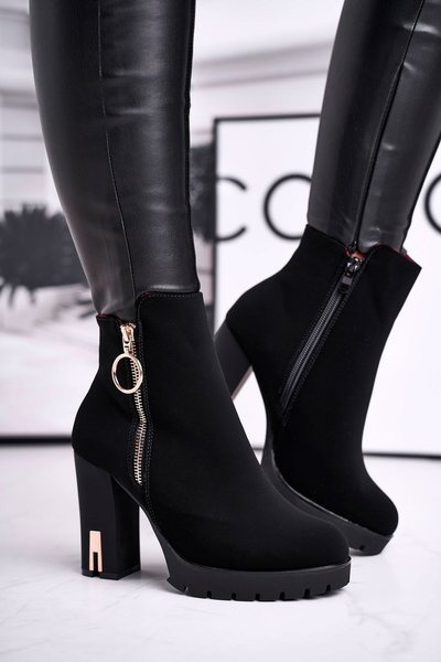Damen Stiletto Stiefel Schwarz Yris