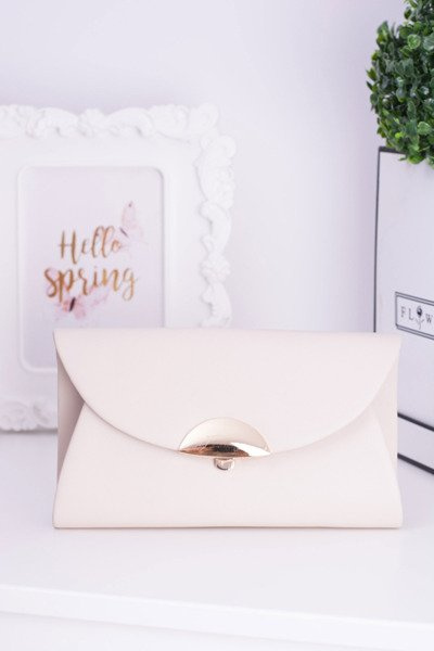 Beige Clutch Bag Chain Handbag