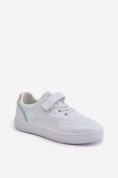 Kinder Sneaker Aus Eko Leder Mit Klettverschluss Big Star OO374005 Weiß