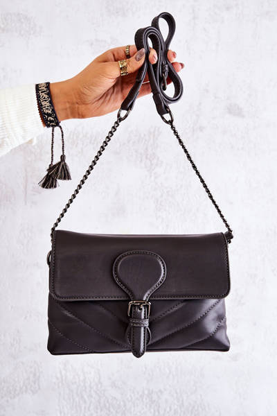Kleine gesteppte Brieftasche Grau Hailee