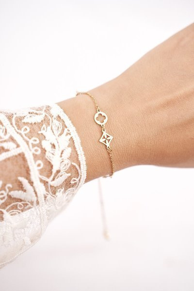 Women's Bracelet Celebrity Gold Clover Hannah