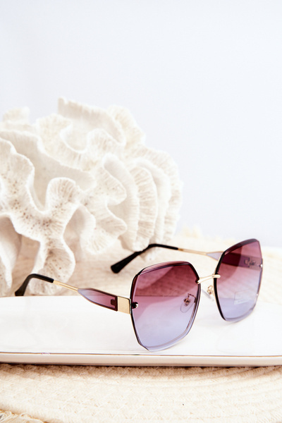 Lunettes de soleil femme verres dégradés UV400 marron