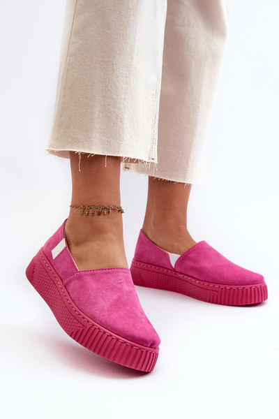Női platform tornacipő NN276009 Memory Foam System fukszia